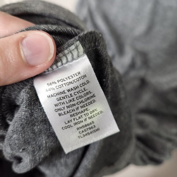 LEITH Grey Ruched Long Sleeve Dress - Picture 6 of 7